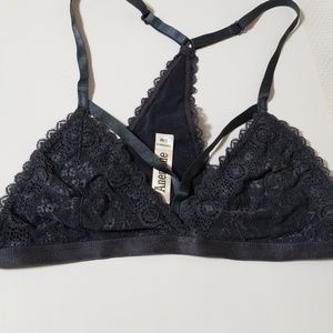 Amone grey lace strappy bra Small